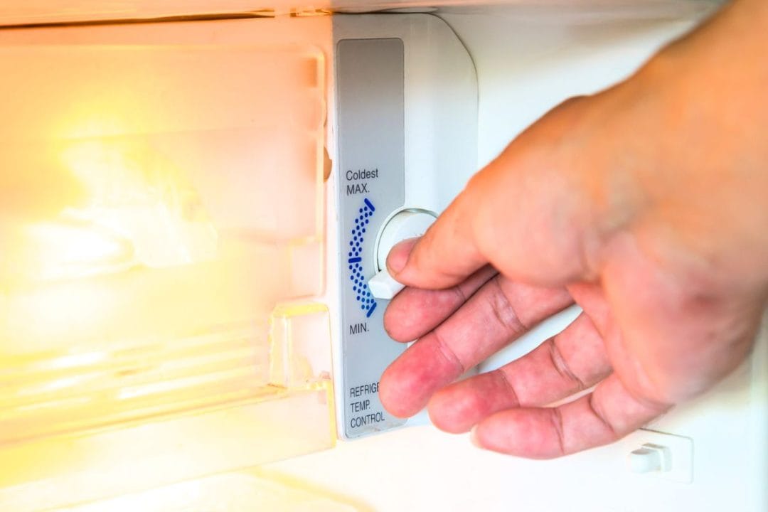 Réglage de la température du frigo