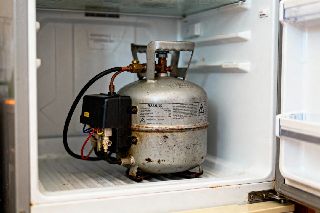 gaz dans les frigo